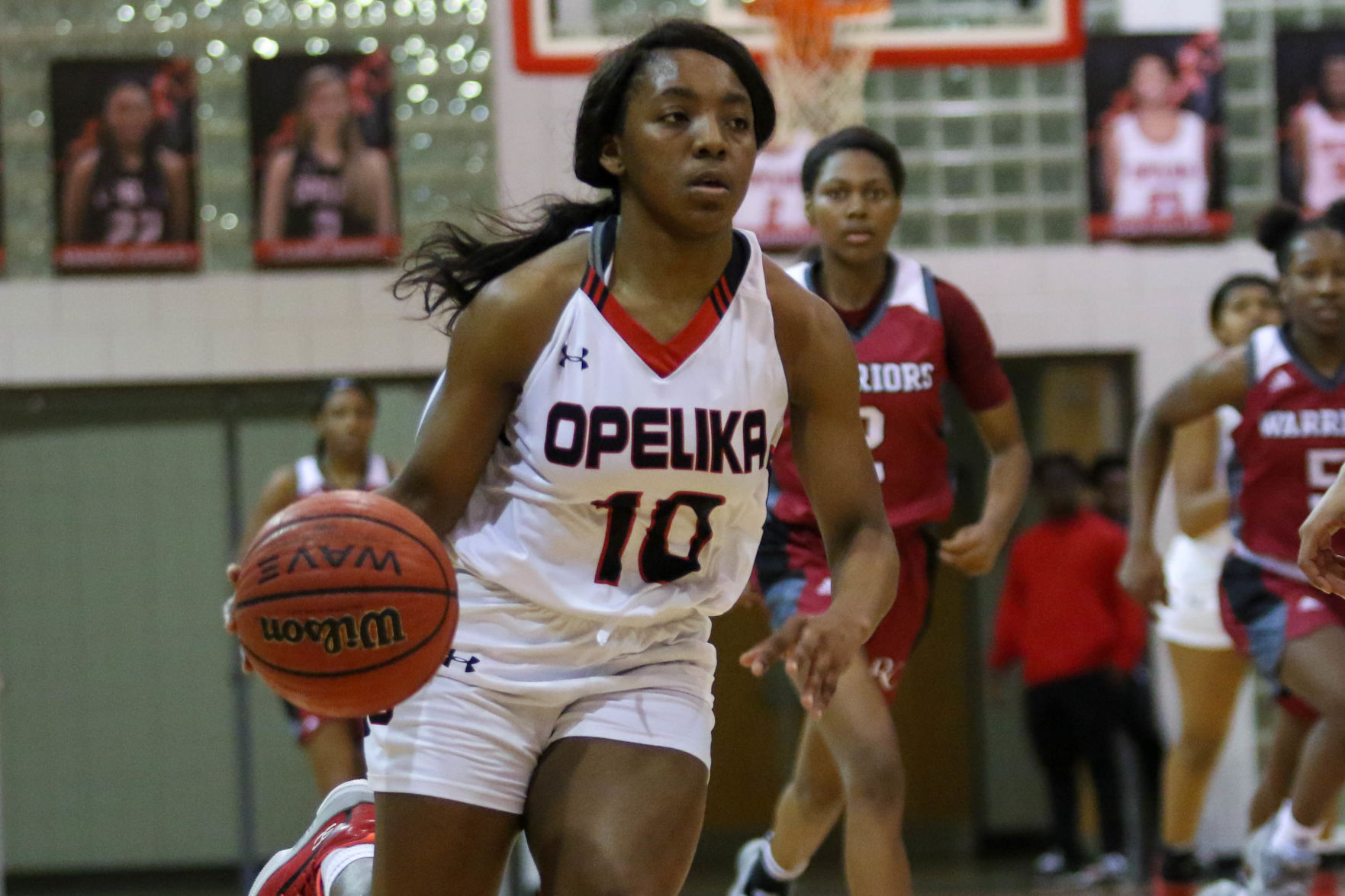 Opelika vs. Russell County Area 6-6A girls high school basketball